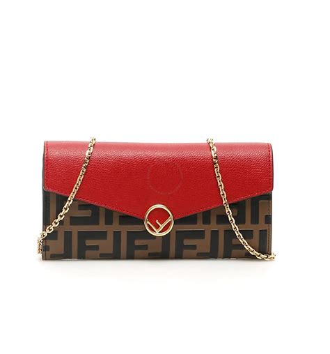 Fendi Red Wallet 